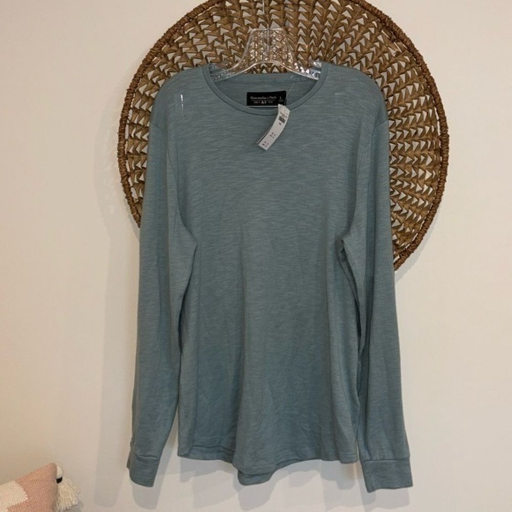 Abercrombie & Fitch soft tee seafoam green size large new with tags